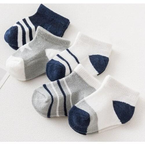 5Pair/lot new summer cotton socks thin casual baby children socks