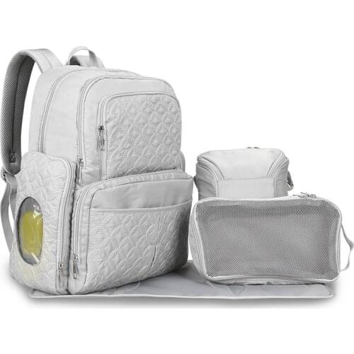 5Pcs/set Baby Diaper Bag Fashion Mummy Maternity Nappy Bags Large Capacity Multifunctional Portable Travel Backpack MBG0158