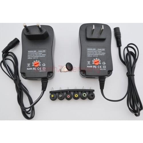 3V 4.5V 5V 6V 7.5V 9V 12V 2A 2.5A AC DC Adaptor Adjustable Power Adapter Universal Charger Supply for led light strip lamp 30W