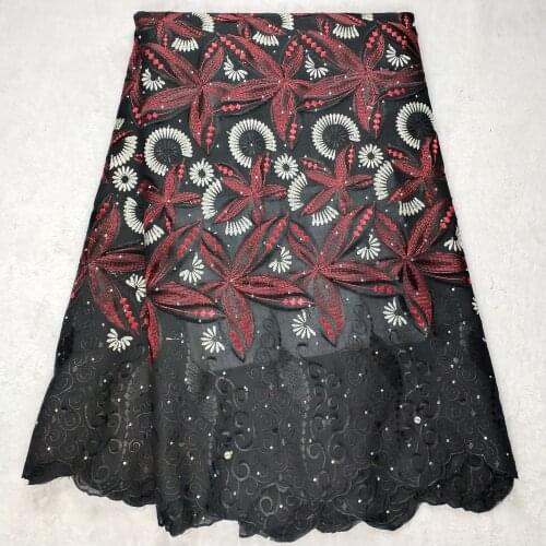 African Swiss Voile Lace Fabrics 2020 High Quality Cotton Embroidery Latest Dubai Fabric Swiss Voile Lace In Switzerland 5yards
