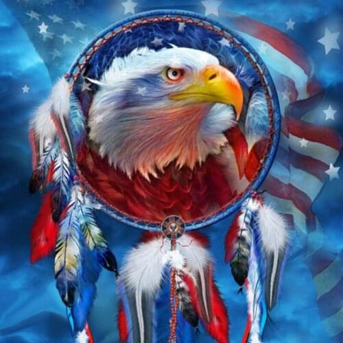 5d Diamond Embroidery American eagle Diamond Art Hobby pet Cross Stitch Diamond Painting Full Square Wall Decor Y1910