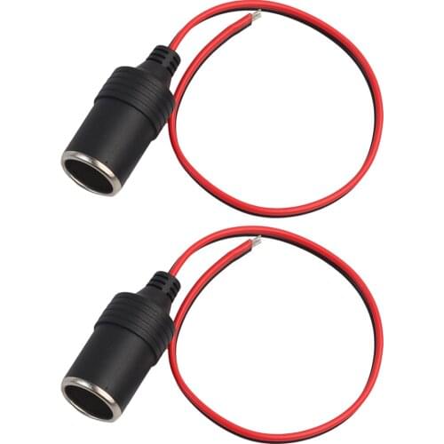 12V 10A Max 120W Car Cigarette Lighter Charger Cable Female Socket Plug Connector Adapter Auto Replacement Parts