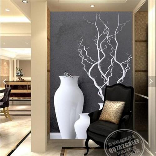 Large Custom Creative Modern Vase 3d Wall Murals Wallpaper for Entranceway Background 3d Wall Photo Murals CAN DO ANY SIZE
