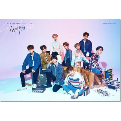 Stray Kids Poster Custom Canvas Poster Art Home Decoration Cloth Fabric Wall Poster Print Silk Fabric 30X45cm40X60cm