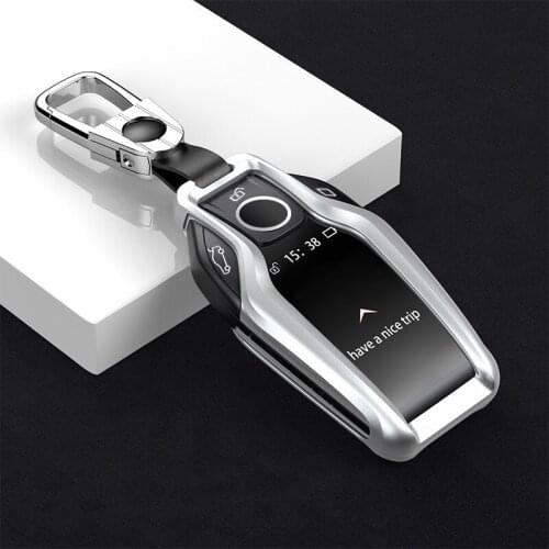 For BMW 7 series key cover 740 smart new 5 series 530l6 series GT car x3 LCD screen car key bag buckle shell Key Case