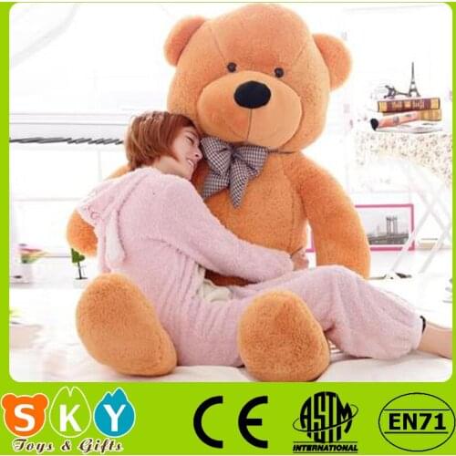 GIANT 100CM BIG CUTE brown PLUSH TEDDY BEAR HUGE SOFT 100% PP COTTON TOY