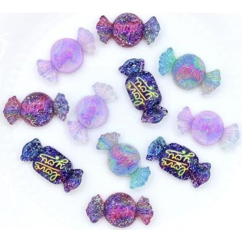 Simulation Candy Diy Accessories Colorful Sequin Letters hone Decor Stickers Matching Earrings Headwear Gifts Materials Cas I2B9