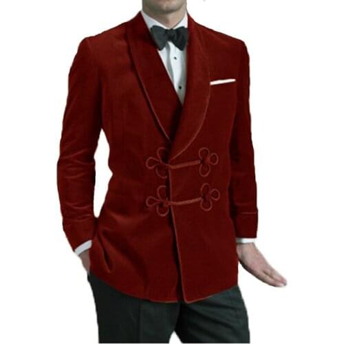 Red Tuxedos Mens Suits For Wedding Business Suit Best Man Wear Groom Wear Custom Made Peaky Blinders Two Pieces(Jacket+Pants)