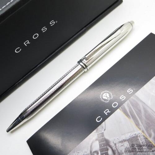Cross AT0042A-1 Townsend Platinum Pattern Ballpoint Pen | Cross Pen | İsme Special Pen
