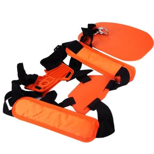 LETAOSK Orange Double Shoulder Strap Harness Lawn Mower Garden Power Pruner Padded for Stihl Brush Cutter Trimmer FS56 FS550