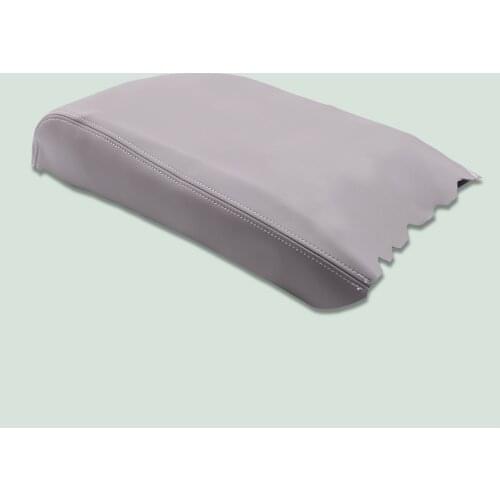 Microfiber Leather Center Console Armrest Lid Cover Grey Cap fit for Toyota Tundra 2007 2008 2009 2010 2011 2012 2013