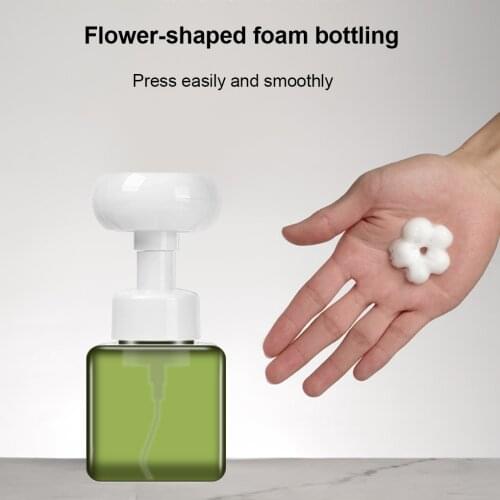 250ML Soap Bottle Foaming Lotions Refillable Bottle Flower Pump Head Soap Shampoo Cosmetic Empty Bottle Dropship