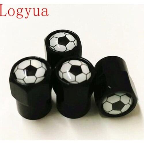 Fashion Car Football Logo Tire Valve Cap Truck Motorcycle Bike Wheel Tire Valve Caps Cover For BMW Benz VW Skoda 100pcs/lot