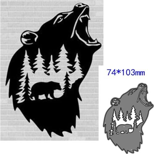 Metal cutting dies cut die mold Animal bear decoration Scrapbook paper craft knife mould blade punch stencils dies