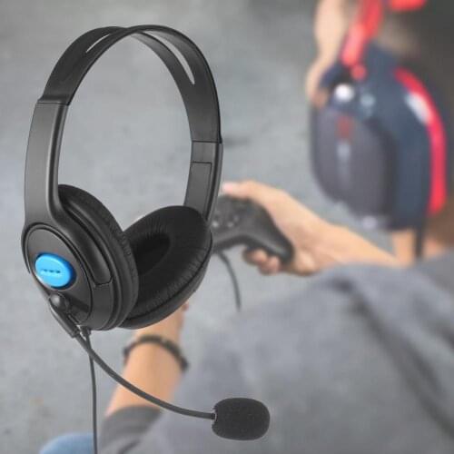 Wired Bilateral Gaming Headphone with Telescopic Microphone for SonyPS4 Accessories