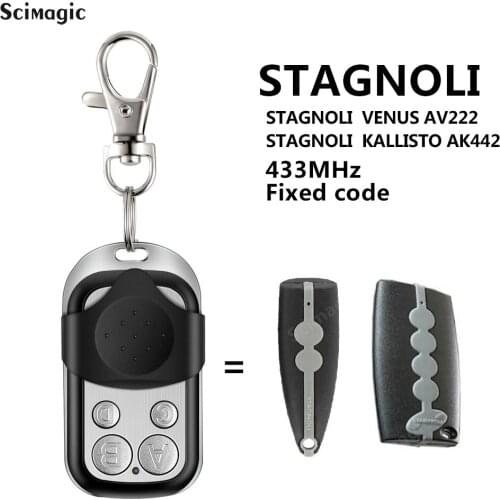 433mhz STAGNOLI VENUS AV222/ KALLISTO AK442 Garage Door remote control remote garage key duplicator for gate control
