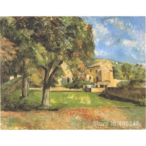 Famous Arts Reproduction Horse chestnut trees in Jas de Bouffan Paul Cezanne Paintings High quality Hand painted