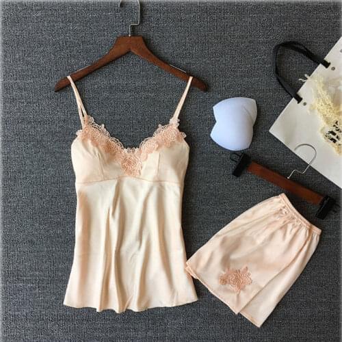 Sexy Womens Robe Gown Sets Lace Sleepwear Womens Sleep Set Faux Silk Robe Femme Lingerie