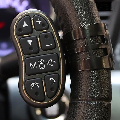 Carbar Universal Wireless Steering Wheel Remote Controller Button Panel 8 Keys For Car DVD Radio GPS Navigation Stereo Player