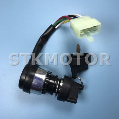 Universally Waterproof 5 Wire 5 Pin Ignition Key Switch Start Lock with 2 keys For Motorcycle Dune Buggy Go Kart ATV parts moped