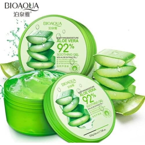 BIOAQUA Natural Aloe Vera Gel Smooth Sun Repair Hydrating Whitening Cream Face Cream Acne For Men Moist Acne Treatment Skin Care