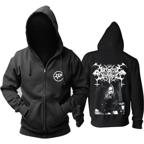 7 designs zipper Satanic warmaster Cotton Rock Black Hoodies jacket punk hardrock heavy metal sweatshirt fleece XXXL sudadera