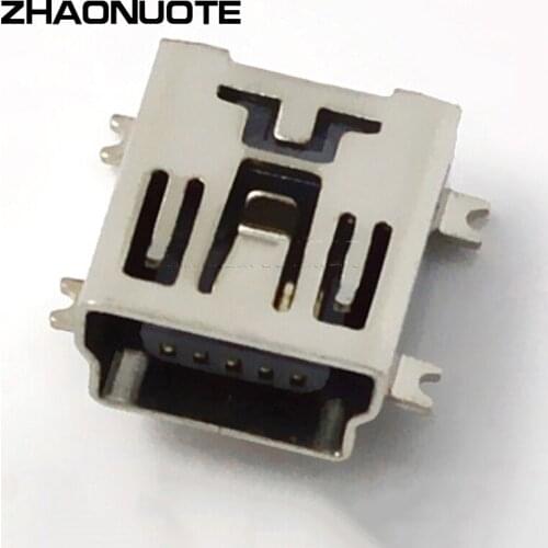 10pcs Power Mini USB Connector Busbar Plug Socket DC SMT High Temperature Resistance Complete Tube Assembly Braid