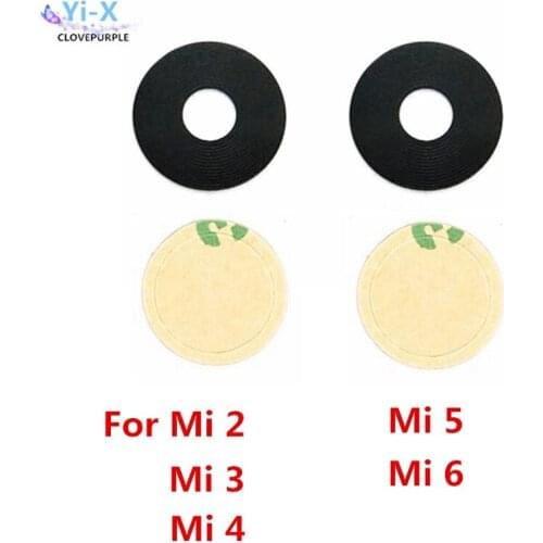 2pcs/lot Rear Back camera glass lens for Xiaomi 2 3 4 5 6 lens for mi2 mi3 mi4 mi5 mi6