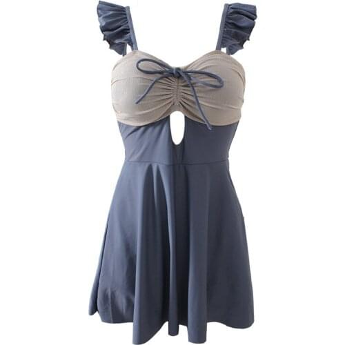 2021 Women Patchwork One Piece Swimwear Short Sleeve Bathing Suit Swimming Beachwear Sexy Swimsuit Swimming Beach Dress Suits