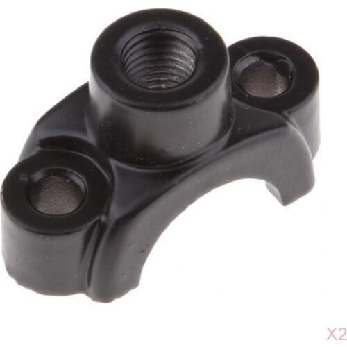 2X 22mm 7/8" Motorcycle ATV Rear View Mirror Bracket Mount Adapter Holder