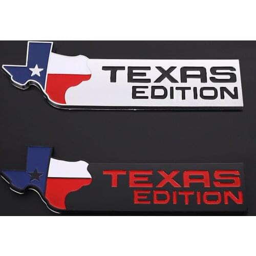 3D Texas Edition Badge Emblem Decal Sticker for Jeep Grand Cherokee Renegade Patriot Compass Wrangler Liberty Renegade Commander
