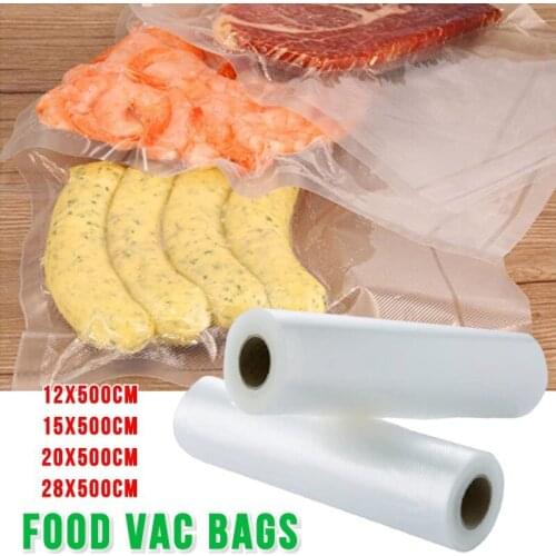 500cm Vacuum Bags Kitchen Food Vacuum Sealer Rolls Bags for Food Fresh Long Keeping Packaging Plastic Bag Refrigerator Storage