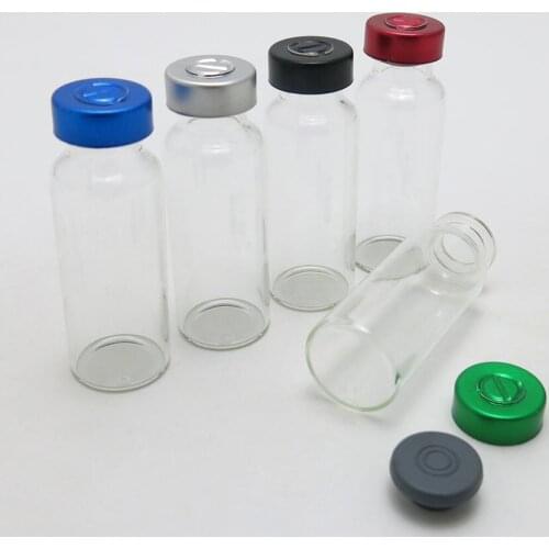 500 x 20ML Clear Glass Vials with Aluminum Flip Cap 20CC Clear Glass Skin Care Cosmetic Container