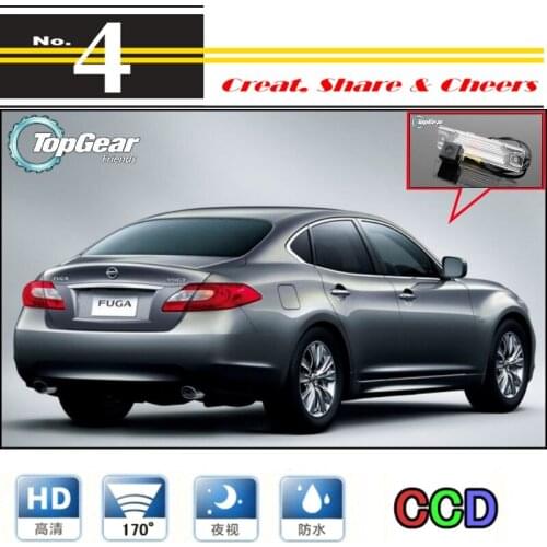 Car Camera For Nissan Fuga 2009~2016 High Quality Rear View Back Up Waterproof Camera PAL / NTSC For Tuning | CCD + RCA Standard