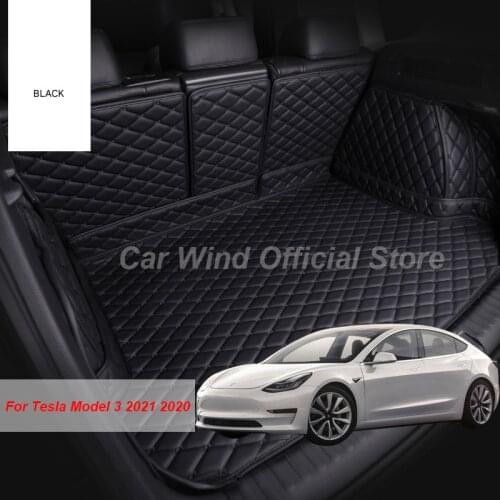 Car Wind Brand Car Trunk Mats For Tesla Model 3 2021 2020 Cargo Liner Accessories