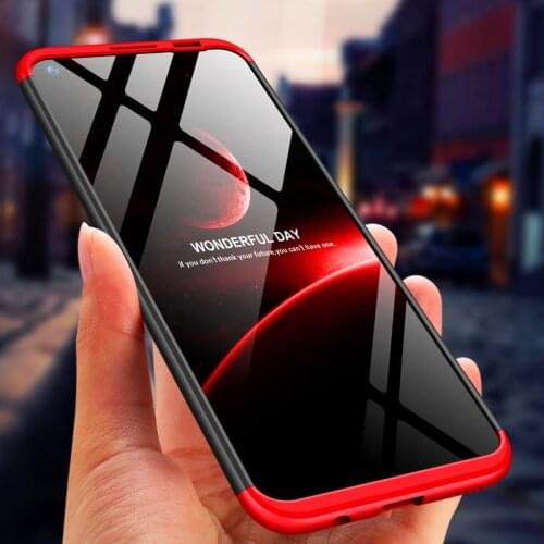 Redmi Note 8T 360 Case Colored 360 Protection Full Body Cover Matte Hard Phone Case for Xiaomi Redmi Note8T with Glass Protector