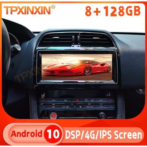 For Jaguar F-PACE 2016-2018 Android 10.0 6+128GB Car GPS Navi Multimedia Player Auto Stereo Radio Recorder Head Unit DSP Carplay