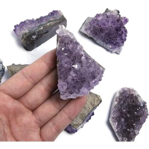 Lump Amethyst cluster natural quartz minerals crystals healing stones for home decoration