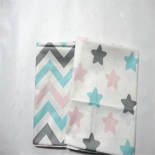 Star Cotton Fabric Patchwork Twill Tissue Cloth Of Handmade DIY Quilting Sewing Baby&Children Sheets Dress Material 6pcs/lot