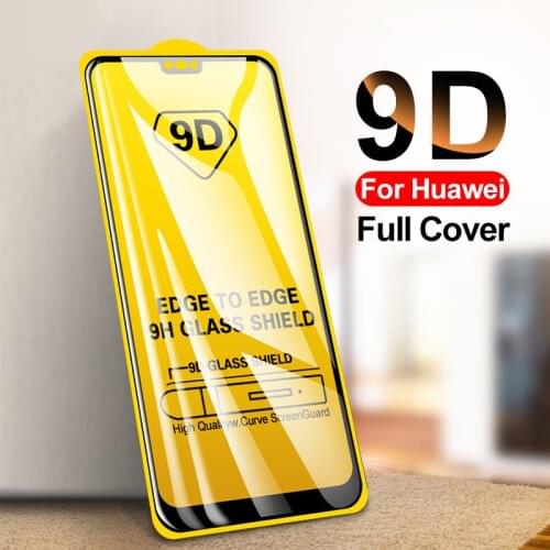 25 PCS 9D Full Cover Curved Tempered Glass on For Huawei P30 P30 Lite Nova3 lite P smart Honor 8A Honor 10i