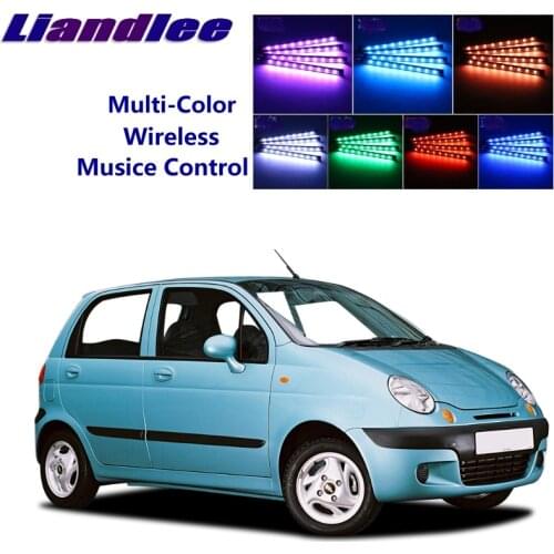 LiandLee Car Interior Floor Decorative Atmosphere Seats Accent Ambient Neon light For Chevrolet Matiz