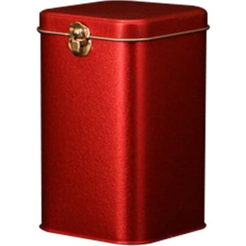 Metal Tea Cans High-Grade Lock Tinplate Coffee Candy Storage Box Tin Can