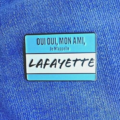 Musical Lafayette Enamel Brooch Pin Backpack Hat Bag Lapel Pins Badges Women Mens Fashion Jewelry Accessories