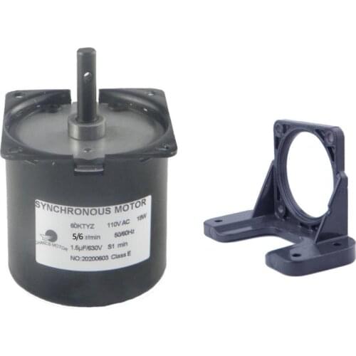 New Product 60KTY with Bracket AC Synchronous Motor 110V Low Speed AC Synchronous for Electric Fan