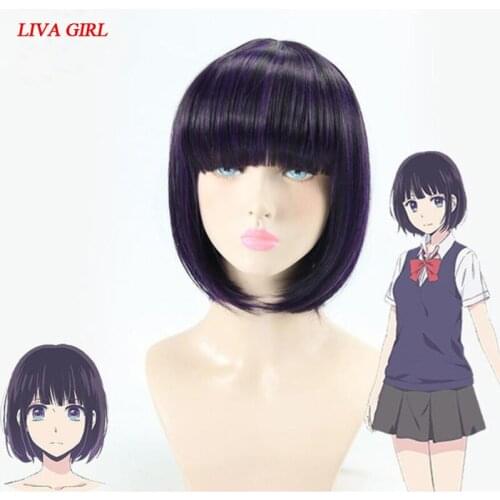 LIVA GIRL A+ kuzu no honkai Cosplay Wig Hanabi Yasuraoka Costume Play Woman Adult Wigs Halloween Anime Game Hair