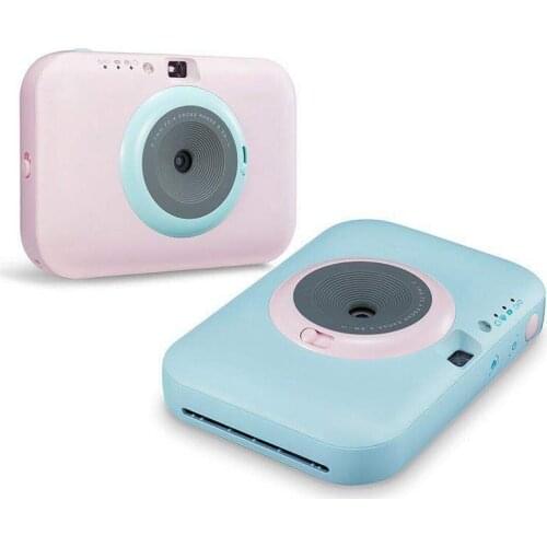 PC389 mobile phone Bluetooth pocket photo printer fun camera home color photo camera inkless 2-in-1 camera to print photos