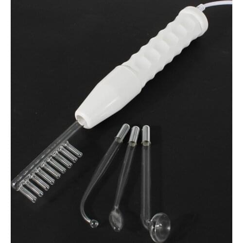 Portable High Frequency Glass Tube Facial wand Electrode Spot Acne Remover Skin Care Face Hair Spa home Salon Beauty Device