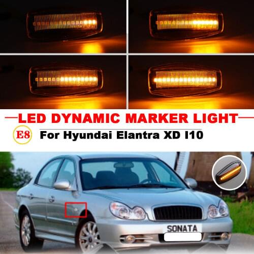 2pcs New LED Side Marker Light Repeater Lamp For Hyundai i10 Getz Elantra XG Tucson Terracan Coupe Trajet Matrix Accent