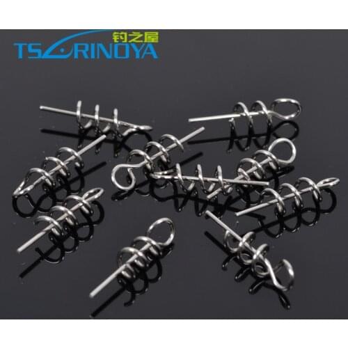 Trulinoya Spring Lock accessory for Soft lures,fishing tool,40pcs/lot(4packs),Free shipping