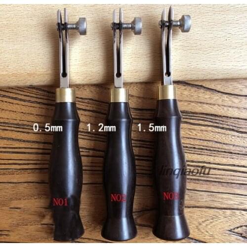 Purple light sandal handle pressure groover Manual DIY leather tool adjustable edge lineer